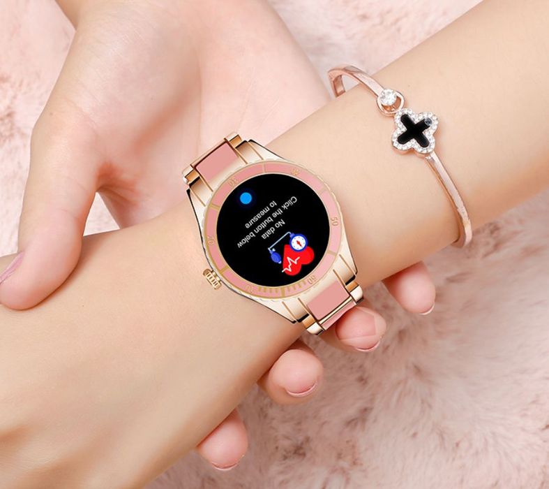 smartwatch damski rubicon rnce82 różowy