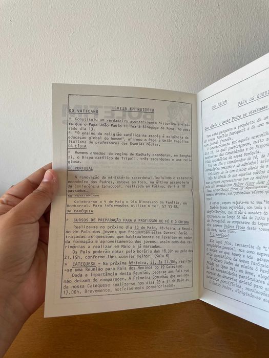 Boletim da Família Paroquial de São João de Deus [1986]