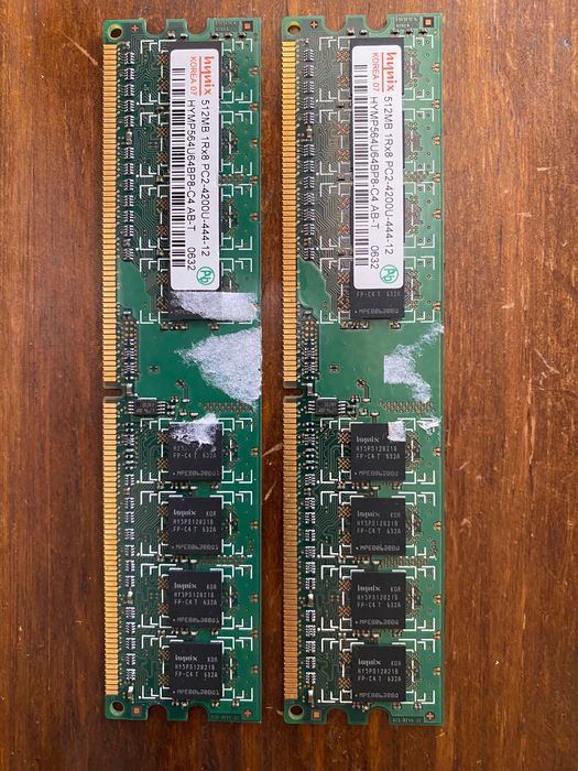 hynix ram 512mb 1rx8 pc2-4200U-444-12