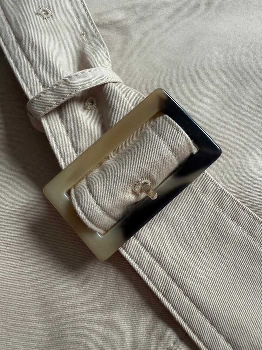 Oryginalny płaszcz damski Massimo Dutti trench coat waterproof beige