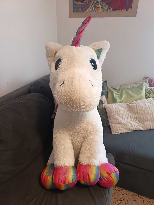 Peluche Unicórnio Gigante - Prenda de Natal