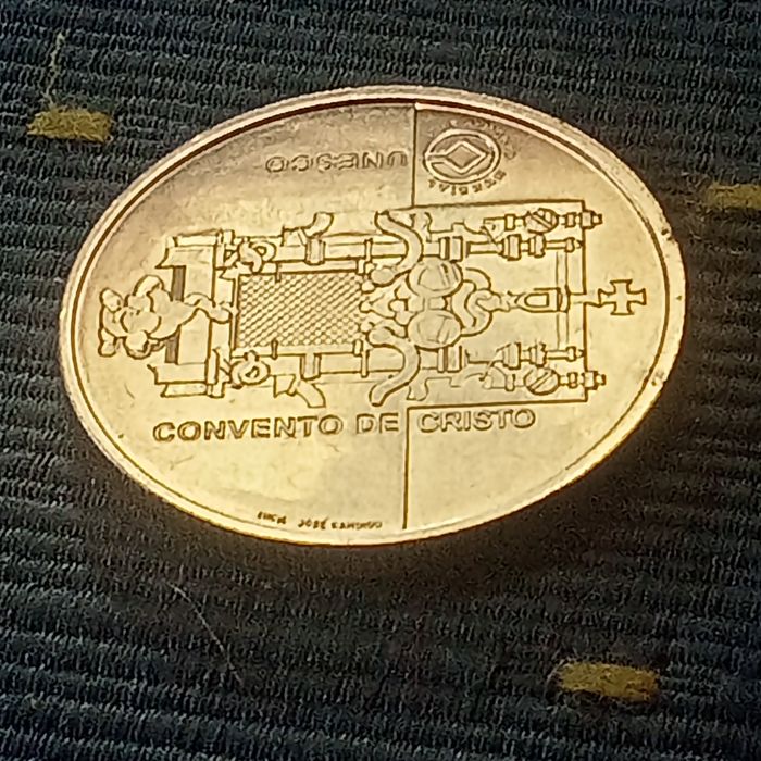 moeda 5.00 convento cristo