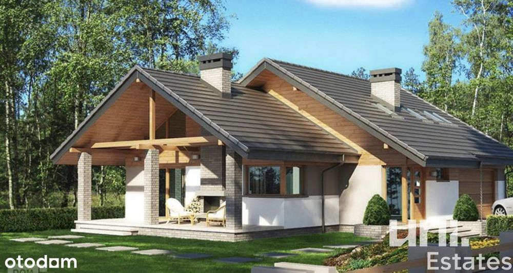 dom z otwartym salonem na 2 poziomy | 56 ar !!