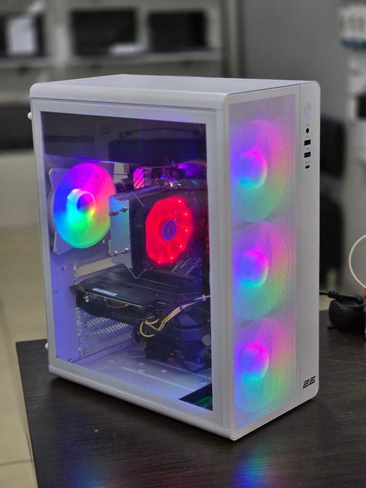 Белый игровой ПК Core i5-10400 GTX1660 16gb 500gb