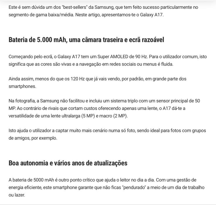 Samsung A17 5g novos