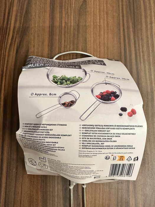 Zestaw sitek Ernesto stal nierdzewna Sitko, Durszlak
