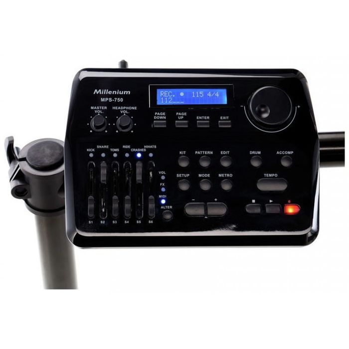 Bateria eletrónica Millenium MPS-750+Batedores
A bateria eletrónica Mi