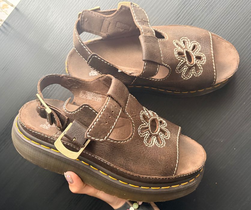 Оригінальні шкіряні сандалі dr. martens | розмір 39