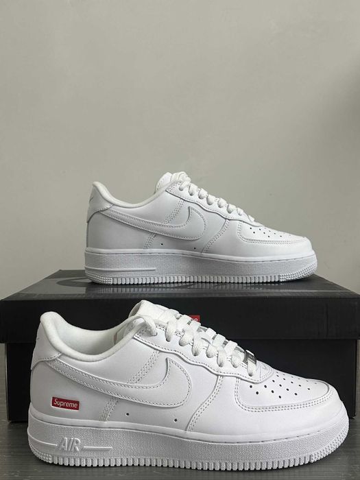 Buty Air force 1 Supreme biale R.43