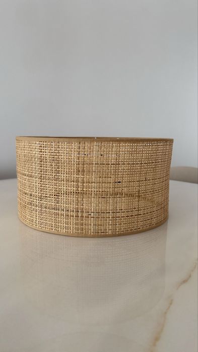 Abajur Rattan Natural Sklum | Estilo Boho / Escandinavo