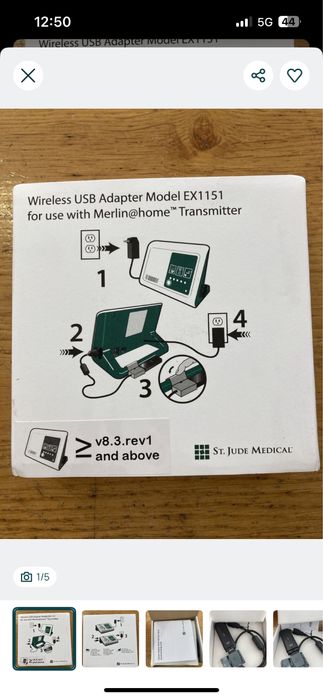 Wireless USB Adapter EX1151 Merlin home St. Jude Medical - NOVO