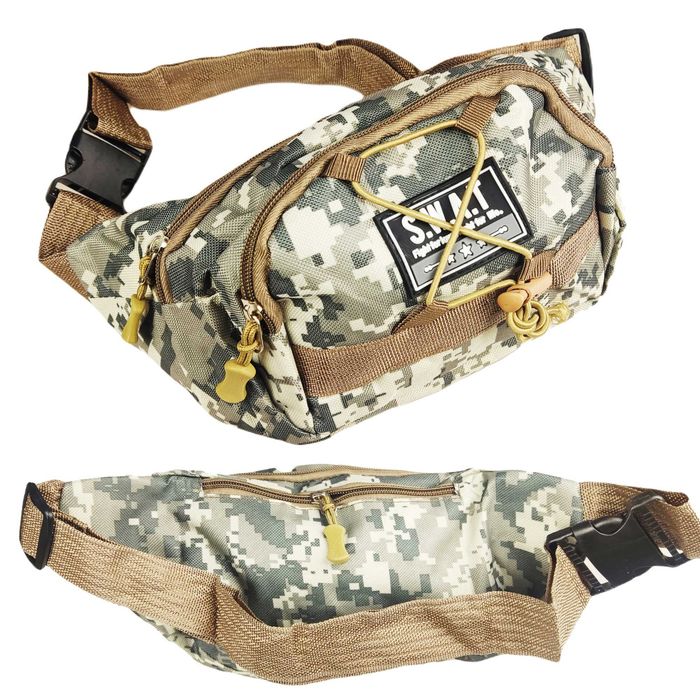 Saszetka NERKA biodrówka TAKTYCZNA Survival Camo SWAT