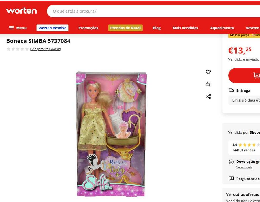 Boneca Steffi Love - Royal baby - art. NOVO