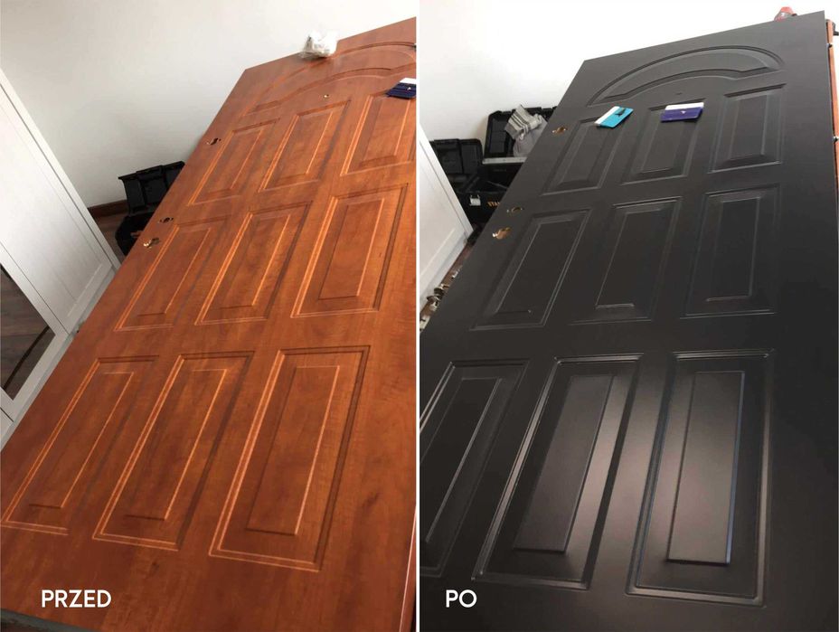 Profesjonalne oklejanie drzwi, okien, parapetów, mebli. Zmiana koloru