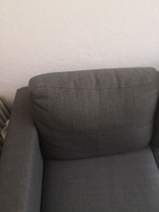 Sofá como novo cinzento
