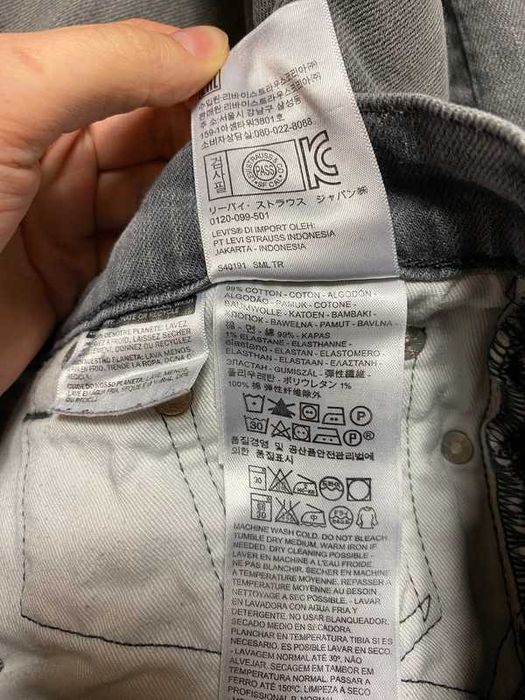 Levis 504 30x32 spodnie szare denim jeans dżinsy quality premium