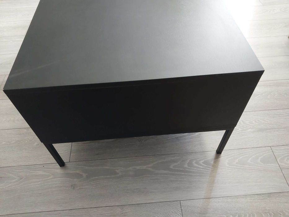 Stolik kawowy NOVA/VENUS 104×68 cm – czarny, 2 szuflady
