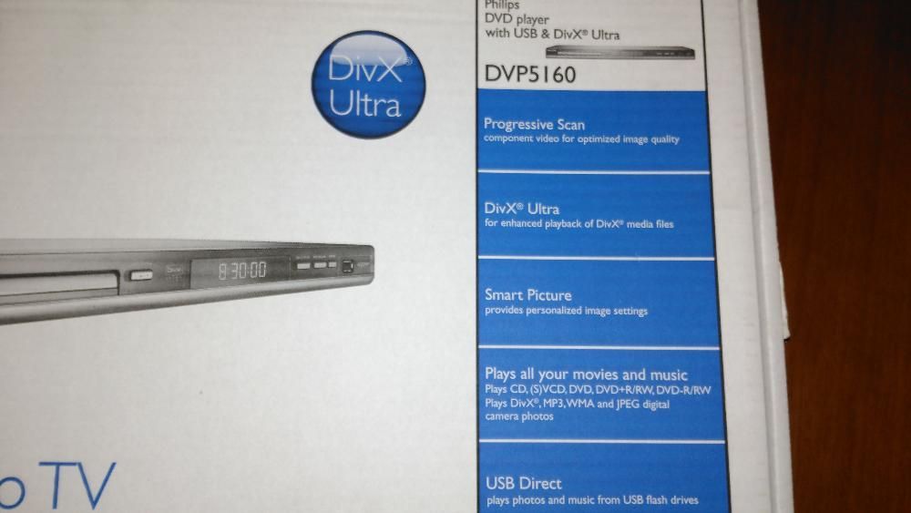 Leitor divx e DVD Phillips64740762463619121