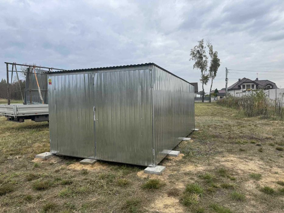 Garaż blaszany 3x5 II gatunek CZĘSTOCHOWA Transport i Montaż GRATIS