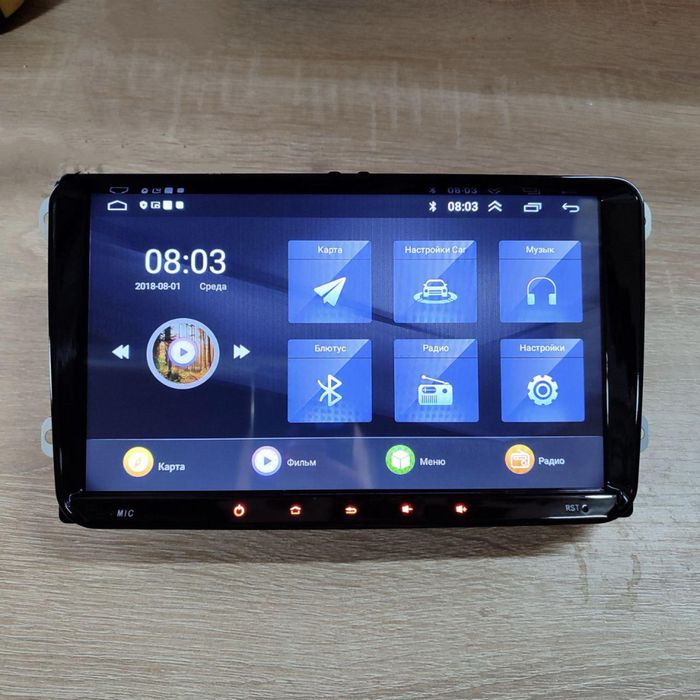 Магнітола 2/32 з CarPlay швидкий процесор магнітола Volkswagen, SEAT