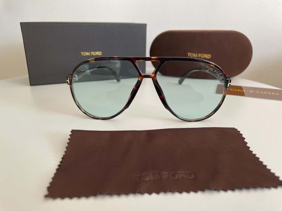 Okulary Tom Ford Miętowa soczewka