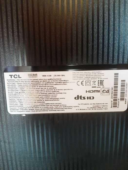 Telewizor TCL 55c645