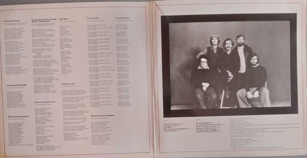 José Afonso	- - - - -		Coro dos Tribunais	- - - - -	LP