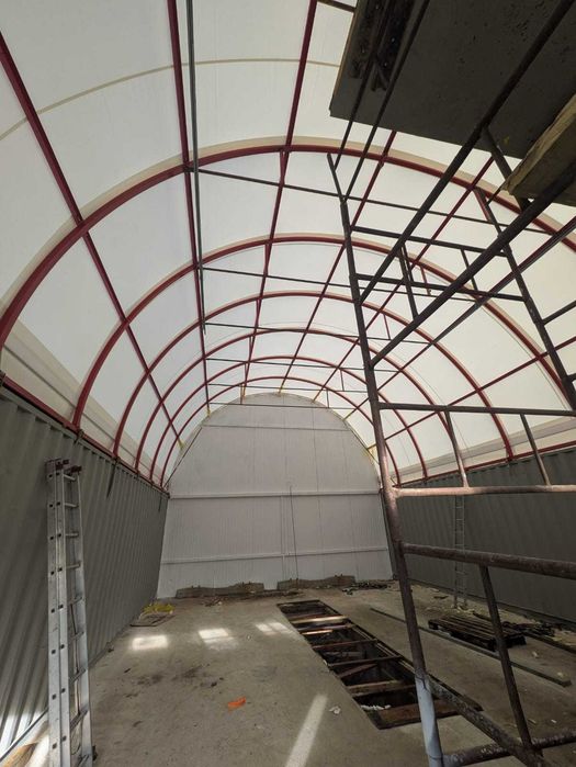 Plandeka plandeki na hale łukowe pieczarkarnie tunele 670/900g