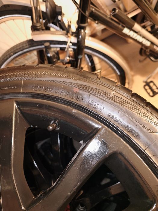 Oryginalne koła Renault laguna 3 z czujnikami opony letnie