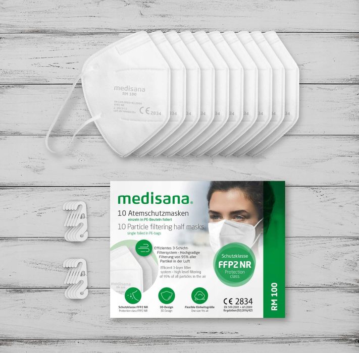 Maseczki Medisana RM 100 FFP2 / KN 95,10 sztuk
