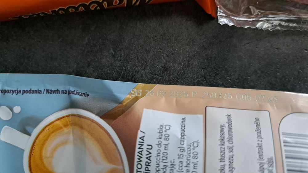 Ciastka ciasteczka  herbata galaretka capuccino zestaw