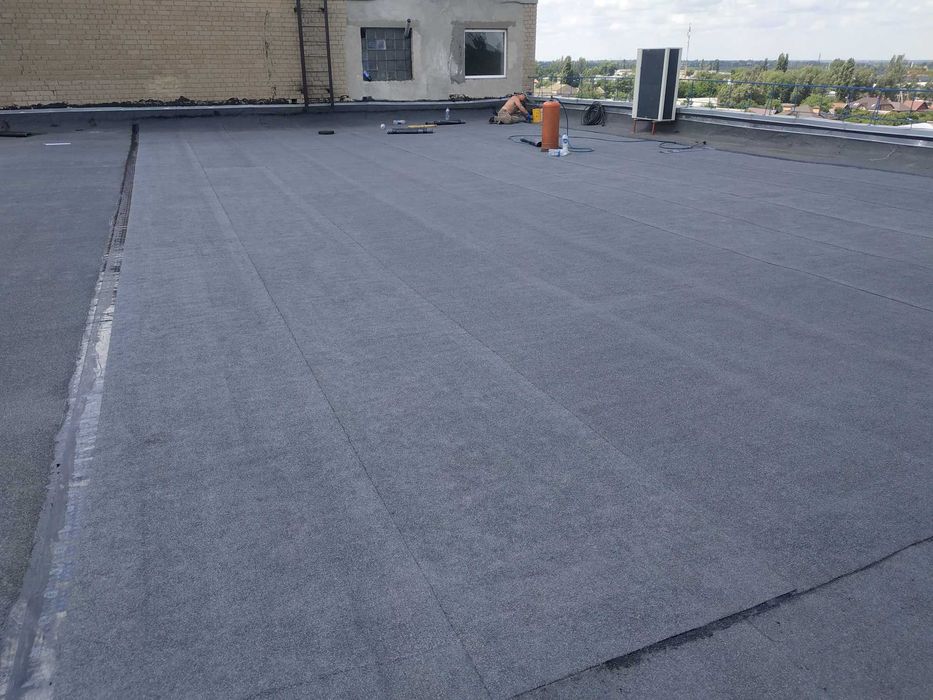Кровля гаража еврорубероидом под ключ