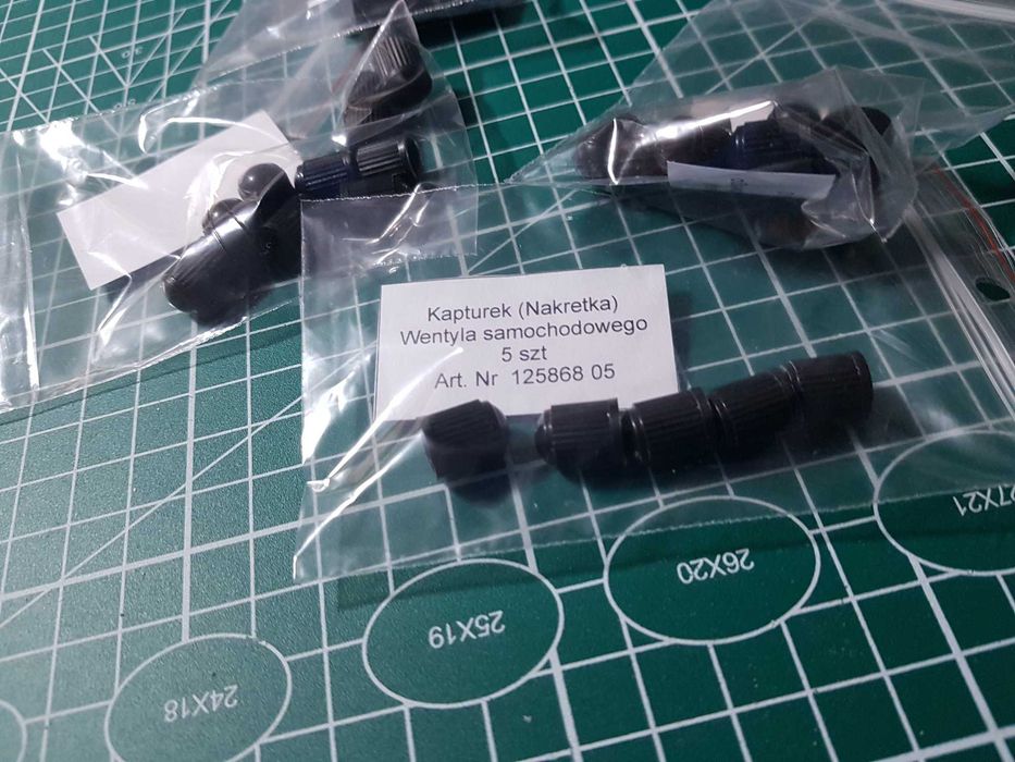 Kapturek (Nakrętka) Wentyla samochodowego 5 szt