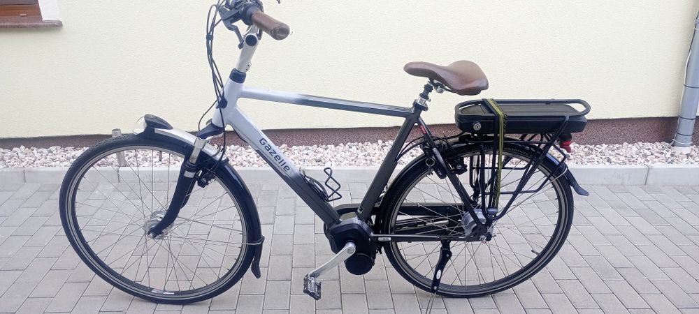 Rower holenderski elektryczny gazelle Orange comfort impulse hybrid  męski zadbany egzemplarz 400wh Nexus Magura LED