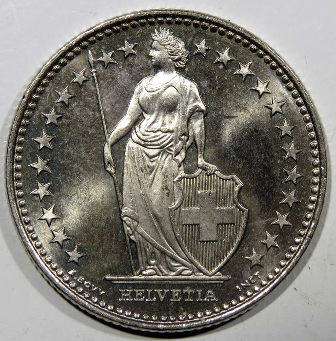 Moeda Suiça - 1 Franco 2017B PROOF - Excelente