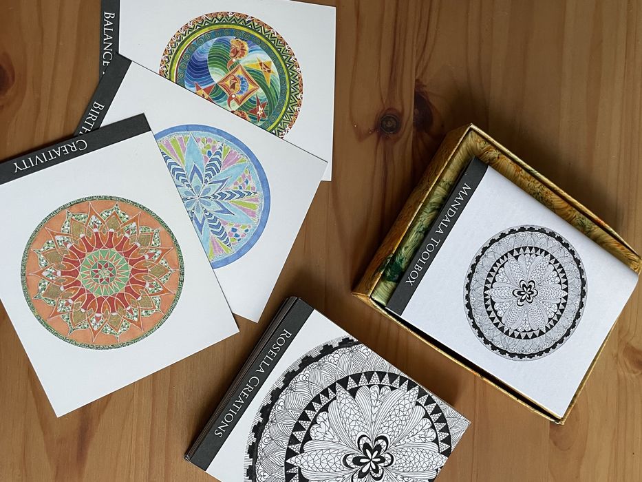 Cartas oraculo e afirmações mandalas