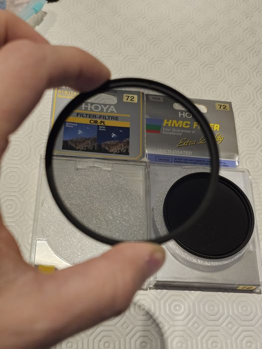 Pack 2 Filtros Hoya 72mm: Polarizador (CIR-PL) + ND8 (HMC)