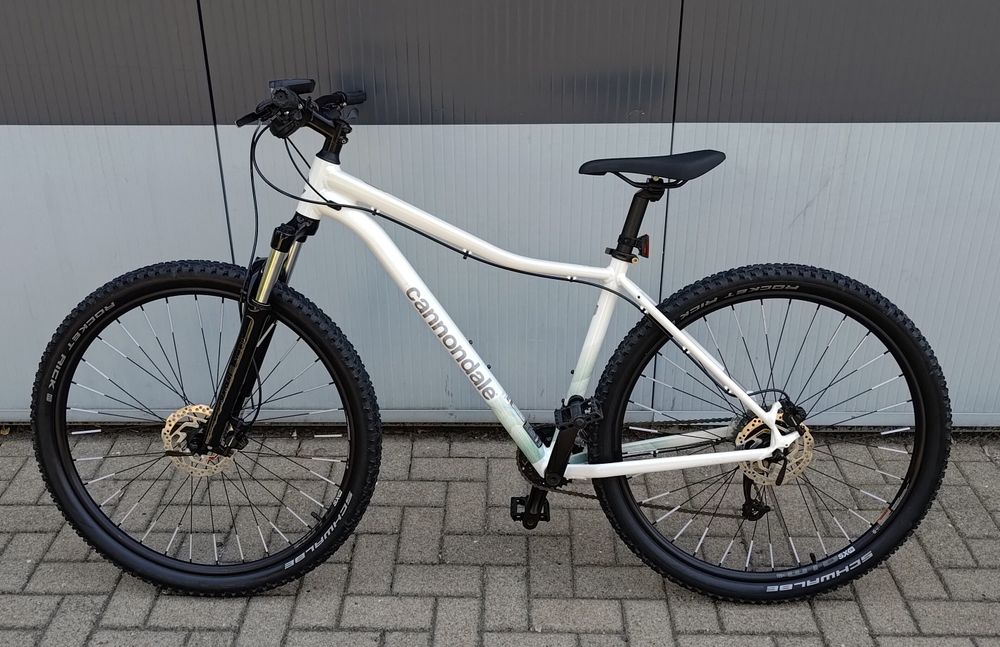 Rower MTB Cannondale Trail 7 koła 29 rama L biała perła 2x9 hydraulika śliczny JAK NOWY