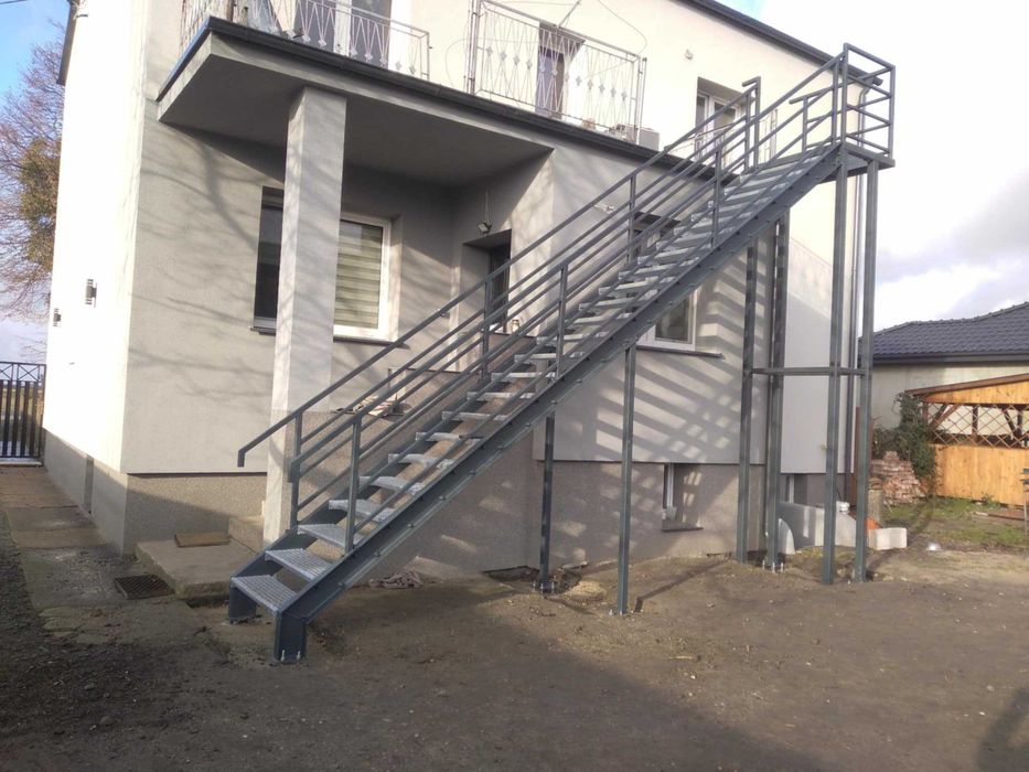 Schody metalowe, płoty metalowe, konstrukcje stalowe