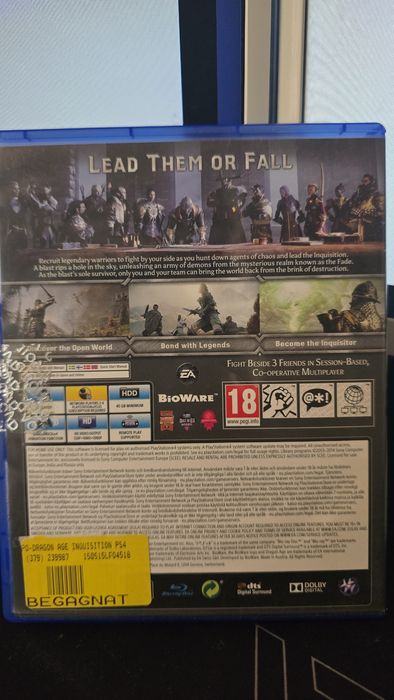 Dragon age inquisition ps4 bardzo dobry stan bez rys