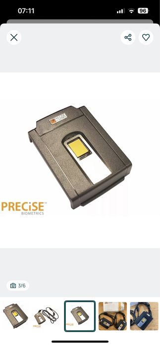 Leitor cartões e impressão digital Precise Biometrics 250MC