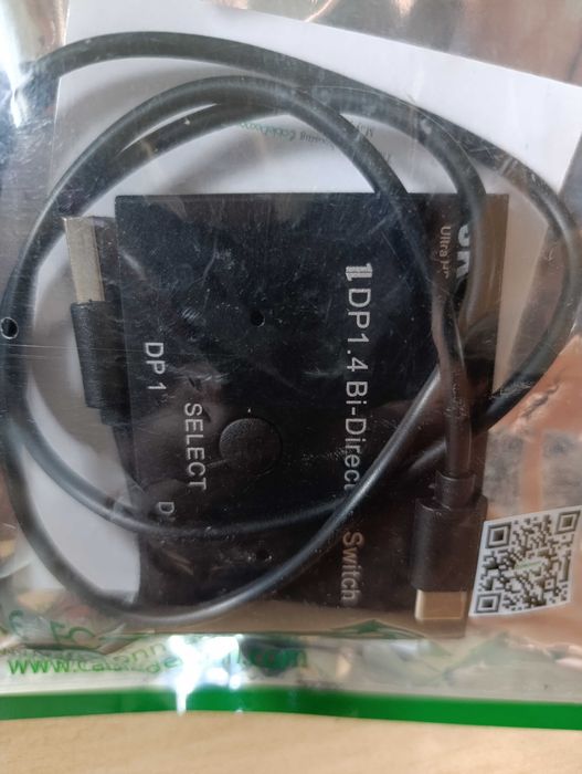 Nowy switch DisplayPort 1.4 CableDeconn przełącznik DP 2w1 1w2