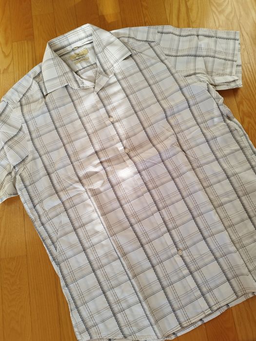 Męska koszula krótki rękaw r.42 krata