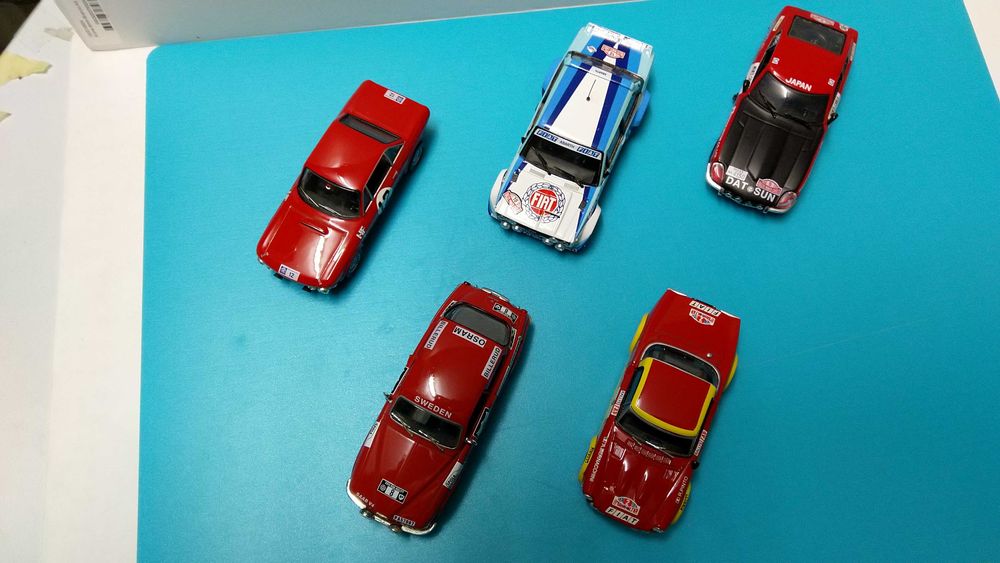 Carros rallye anos 60/70/80 - Altaya/IXO escala 1/43 para coleção