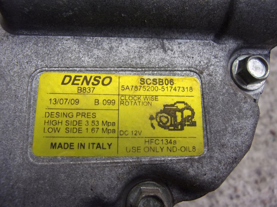 fiat bravo ii 1.4 16v sprężarka kompresor 51747318