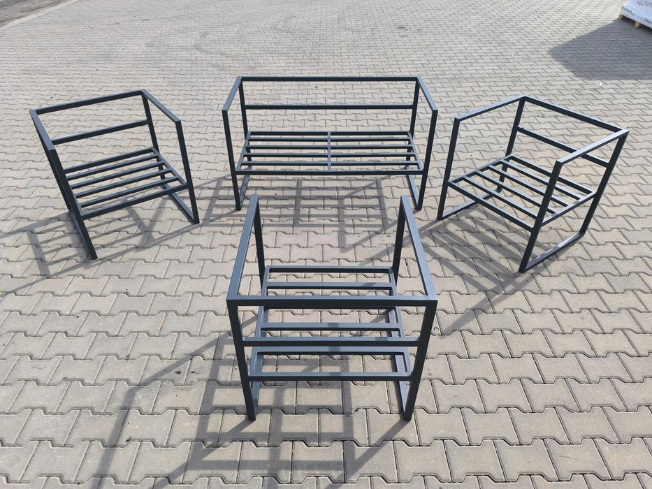 Zestaw wypoczynkowy ocynkowany grafit