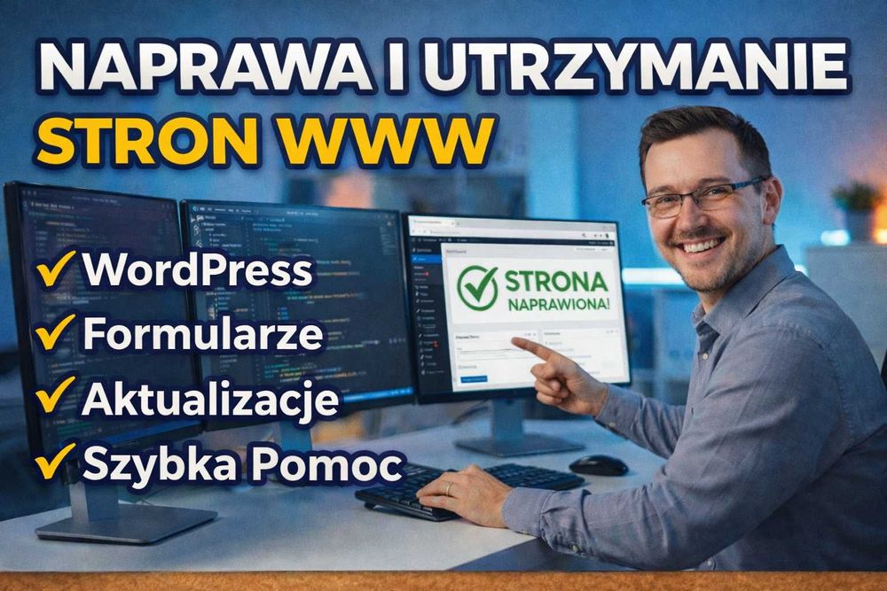 Naprawa i utrzymanie stron WWW • WordPress • aktualizacje • pomoc