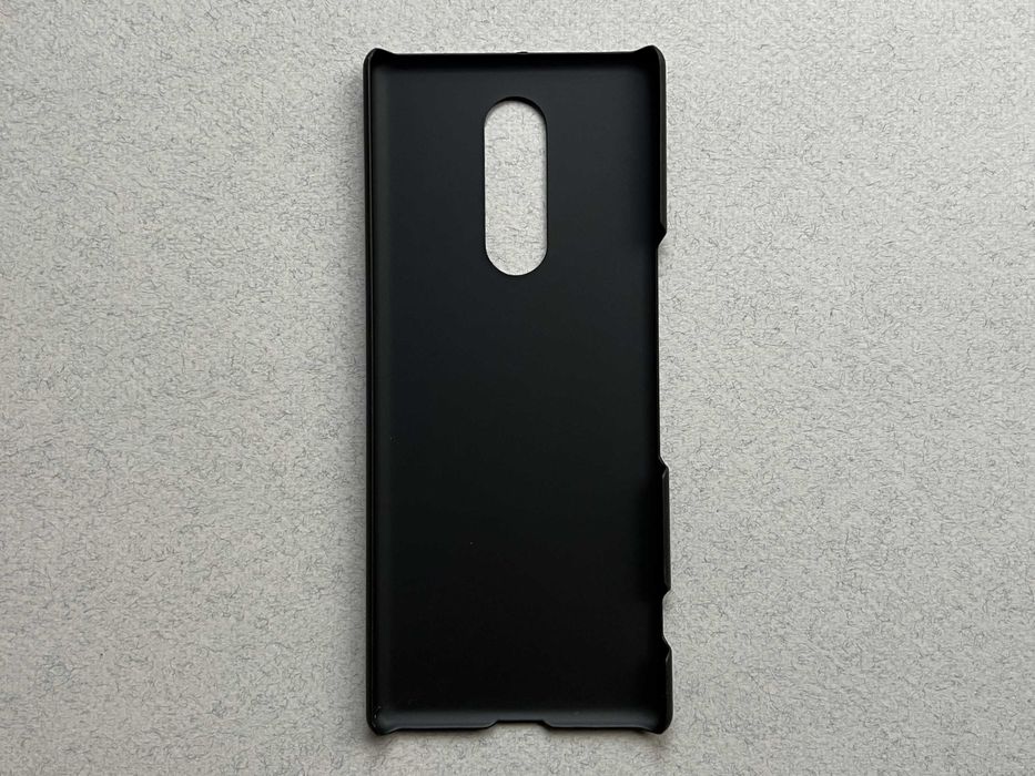 Sony Xperia 1 чохол матовий пластик чорний BLACK чехол панель
