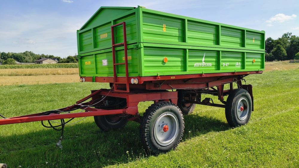 Przyczepa rolnicza wywrotka D-47 D-55 Sanok Autosan Brandys bbs 8t