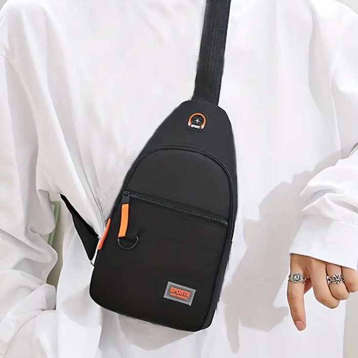 Сумка через плече чоловіча жіноча сумка-бананка сумка-слінгер нагрудна